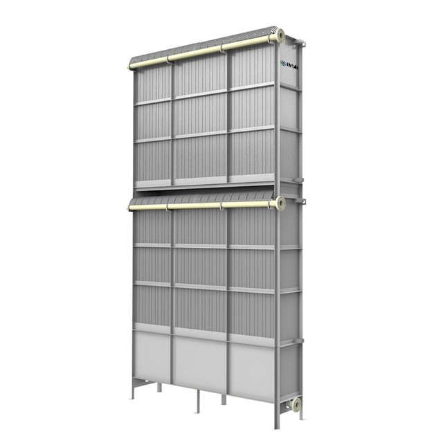 مودولم غشاء مسطح مزدوج التكديس Kubota MBR لمعالجة مياه الصرف الصحي