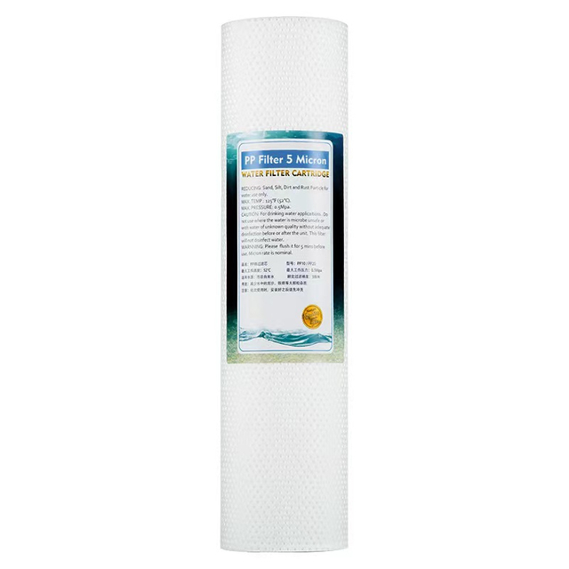 20 inch PP Cotton Filer 1micron 5micron Food Grade Polypropylene PP Material World Top 100 Manufacturer 